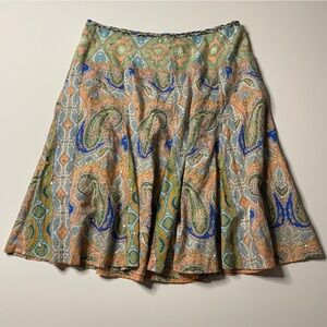 Life Style Women’s Vintage Paisley Mini Skirt Size Medium RN 94153